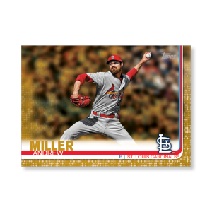 Andrew Miller 2019 Topps Baseball Update Series Traded Players Poster Gold Ed. # to 1- artbble-pos-19tbus-1052-gold-s