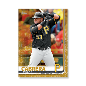 Melky Cabrera 2019 Topps Baseball Update Series Traded Players Poster Gold Ed. # to 1- artbble-pos-19tbus-1054-gold-s