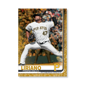 Francisco Liriano 2019 Topps Baseball Update Series Traded Players Poster Gold Ed. # to 1- artbble-pos-19tbus-1055-gold-s