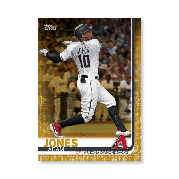 Adam Jones 2019 Topps Baseball Update Series Traded Players Poster Gold Ed. # to 1- artbble-pos-19tbus-1062-gold-s