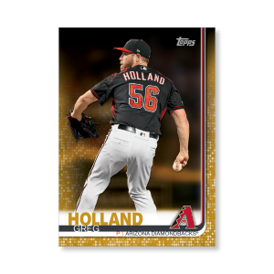 Greg Holland 2019 Topps Baseball Update Series Traded Players Poster Gold Ed. # to 1- artbble-pos-19tbus-1063-gold-s