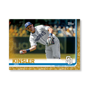 Ian Kinsler 2019 Topps Baseball Update Series Traded Players Poster Gold Ed. # to 1- artbble-pos-19tbus-1072-gold-s