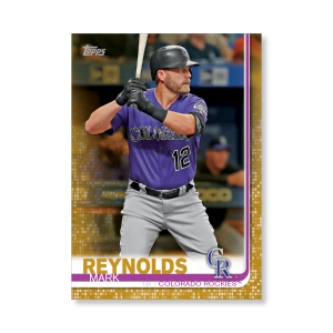 Mark Reynolds 2019 Topps Baseball Update Series Traded Players Poster Gold Ed. # to 1- artbble-pos-19tbus-1073-gold-s