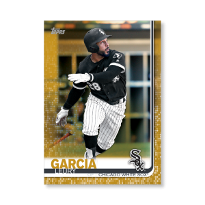 Leury Garcia 2019 Topps Baseball Update Series Traded Players Poster Gold Ed. # to 1- artbble-pos-19tbus-1083-gold-s