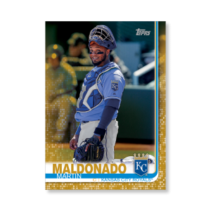 Martin Maldonado 2019 Topps Baseball Update Series Traded Players Poster Gold Ed. # to 1- artbble-pos-19tbus-1092-gold-s