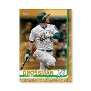 Robbie Grossman 2019 Topps Baseball Update Series Traded Players Poster Gold Ed. # to 1- artbble-pos-19tbus-1107-gold-s