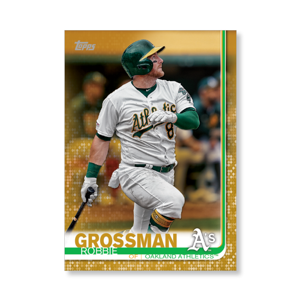 Robbie Grossman 2019 Topps Baseball Update Series Traded Players Poster Gold Ed. # to 1- artbble-pos-19tbus-1107-gold-s