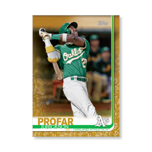 Jurickson Profar 2019 Topps Baseball Update Series Traded Players Poster Gold Ed. # to 1- artbble-pos-19tbus-1108-gold-s