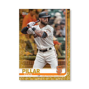Kevin Pillar 2019 Topps Baseball Update Series Traded Players Poster Gold Ed. # to 1- artbble-pos-19tbus-1117-gold-s