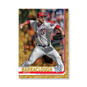 Kyle Barraclough 2019 Topps Baseball Update Series Traded Players Poster Gold Ed. # to 1- artbble-pos-19tbus-1129-gold-s