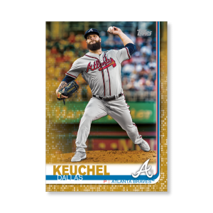 Dallas Keuchel 2019 Topps Baseball Update Series Traded Players Poster Gold Ed. # to 1- artbble-pos-19tbus-1139-gold-s