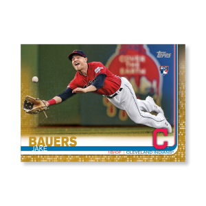 Jake Bauers 2019 Topps Baseball Update Series Rookies Poster Gold Ed. # to 1- artbble-pos-19tbus-1201-gold-s