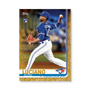 Elvis Luciano 2019 Topps Baseball Update Series Rookies Poster Gold Ed. # to 1- artbble-pos-19tbus-1207-gold-s