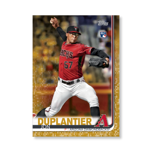 Jon Duplantier 2019 Topps Baseball Update Series Rookies Poster Gold Ed. # to 1- artbble-pos-19tbus-1208-gold-s