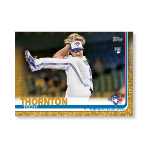 Trent Thornton 2019 Topps Baseball Update Series Rookies Poster Gold Ed. # to 1- artbble-pos-19tbus-1210-gold-s