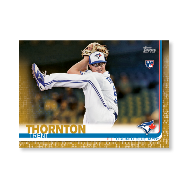 Trent Thornton 2019 Topps Baseball Update Series Rookies Poster Gold Ed. # to 1- artbble-pos-19tbus-1210-gold-s