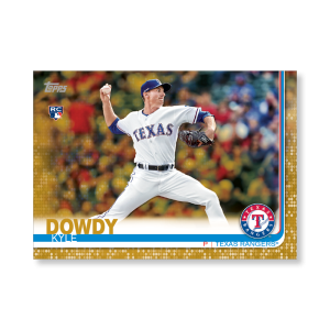 Kyle Dowdy 2019 Topps Baseball Update Series Rookies Poster Gold Ed. # to 1- artbble-pos-19tbus-1217-gold-s