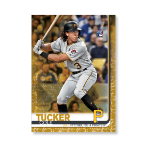 Cole Tucker 2019 Topps Baseball Update Series Rookies Poster Gold Ed. # to 1- artbble-pos-19tbus-1234-gold-s