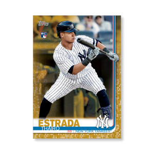 Thairo Estrada 2019 Topps Baseball Update Series Rookies Poster Gold Ed. # to 1- artbble-pos-19tbus-1236-gold-s