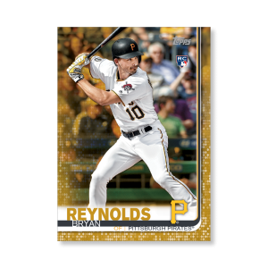 Bryan Reynolds 2019 Topps Baseball Update Series Rookies Poster Gold Ed. # to 1- artbble-pos-19tbus-1237-gold-s