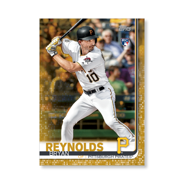 Bryan Reynolds 2019 Topps Baseball Update Series Rookies Poster Gold Ed. # to 1- artbble-pos-19tbus-1237-gold-s