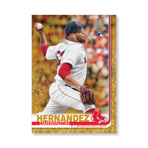 Darwinzon Hernandez 2019 Topps Baseball Update Series Rookies Poster Gold Ed. # to 1- artbble-pos-19tbus-1238-gold-s