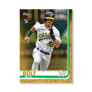 Skye Bolt 2019 Topps Baseball Update Series Rookies Poster Gold Ed. # to 1- artbble-pos-19tbus-1245-gold-s