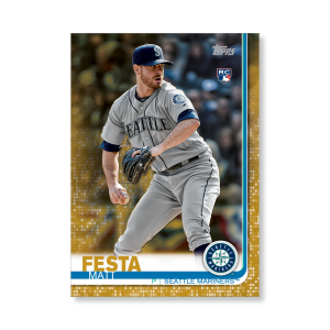 Matt Festa 2019 Topps Baseball Update Series Rookies Poster Gold Ed. # to 1- artbble-pos-19tbus-1252-gold-s