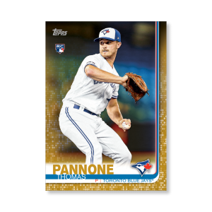 Thomas Pannone 2019 Topps Baseball Update Series Rookies Poster Gold Ed. # to 1- artbble-pos-19tbus-1253-gold-s
