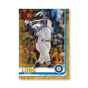 Shed Long 2019 Topps Baseball Update Series Rookies Poster Gold Ed. # to 1- artbble-pos-19tbus-1254-gold-s