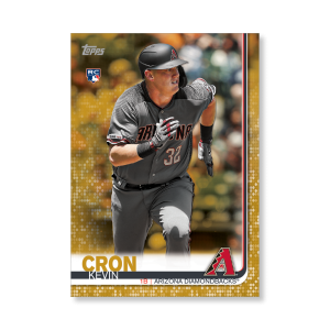 Kevin Cron 2019 Topps Baseball Update Series Rookies Poster Gold Ed. # to 1- artbble-pos-19tbus-1268-gold-s