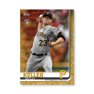 Mitch Keller 2019 Topps Baseball Update Series Rookies Poster Gold Ed. # to 1- artbble-pos-19tbus-1274-gold-s