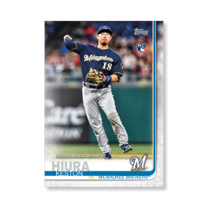 Keston Hiura 2019 Topps Baseball Update Series Rookie Debut Poster # to 99- artbble-pos-19tbus-1418-s
