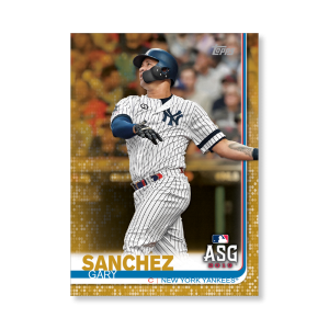 Gary Sanchez 2019 Topps Baseball Update Series MLB All Stars Poster Gold Ed. # to 1- artbble-pos-19tbus-1601-gold-s