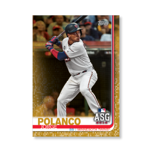 Jorge Polanco 2019 Topps Baseball Update Series MLB All Stars Poster Gold Ed. # to 1- artbble-pos-19tbus-1609-gold-s