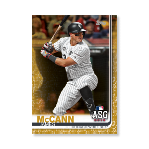 James McCann 2019 Topps Baseball Update Series MLB All Stars Poster Gold Ed. # to 1- artbble-pos-19tbus-1617-gold-s