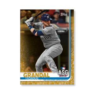 Yasmani Grandal 2019 Topps Baseball Update Series MLB All Stars Poster Gold Ed. # to 1- artbble-pos-19tbus-1618-gold-s
