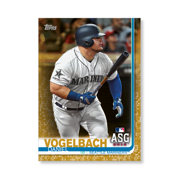 Daniel Vogelbach 2019 Topps Baseball Update Series MLB All Stars Poster Gold Ed. # to 1- artbble-pos-19tbus-1621-gold-s