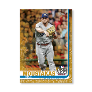 Mike Moustakas 2019 Topps Baseball Update Series MLB All Stars Poster Gold Ed. # to 1- artbble-pos-19tbus-1624-gold-s
