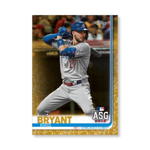Kris Bryant 2019 Topps Baseball Update Series MLB All Stars Poster Gold Ed. # to 1- artbble-pos-19tbus-1626-gold-s