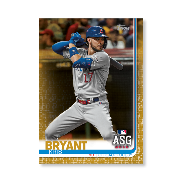Kris Bryant 2019 Topps Baseball Update Series MLB All Stars Poster Gold Ed. # to 1- artbble-pos-19tbus-1626-gold-s