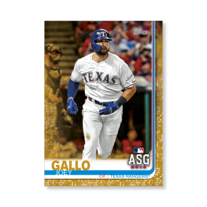 Joey Gallo 2019 Topps Baseball Update Series MLB All Stars Poster Gold Ed. # to 1- artbble-pos-19tbus-1629-gold-s