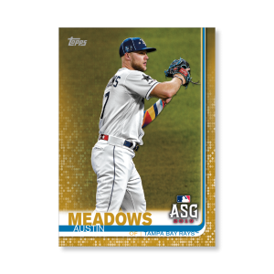Austin Meadows 2019 Topps Baseball Update Series MLB All Stars Poster Gold Ed. # to 1- artbble-pos-19tbus-1631-gold-s