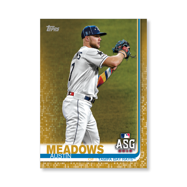 Austin Meadows 2019 Topps Baseball Update Series MLB All Stars Poster Gold Ed. # to 1- artbble-pos-19tbus-1631-gold-s