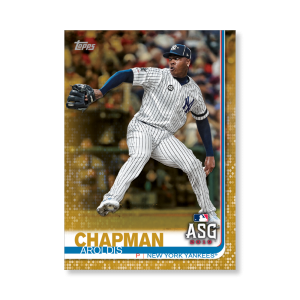Aroldis Chapman 2019 Topps Baseball Update Series MLB All Stars Poster Gold Ed. # to 1- artbble-pos-19tbus-1636-gold-s