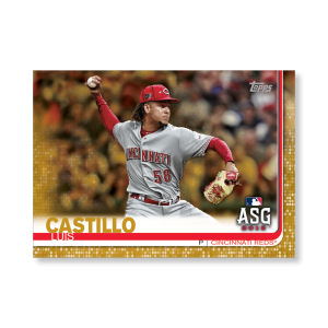 Luis Castillo 2019 Topps Baseball Update Series MLB All Stars Poster Gold Ed. # to 1- artbble-pos-19tbus-1639-gold-s