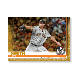 Will Smith 2019 Topps Baseball Update Series MLB All Stars Poster Gold Ed. # to 1- artbble-pos-19tbus-1658-gold-s