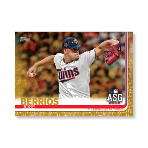 Jose Berrios 2019 Topps Baseball Update Series MLB All Stars Poster Gold Ed. # to 1- artbble-pos-19tbus-1662-gold-s