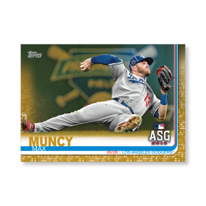 Max Muncy 2019 Topps Baseball Update Series MLB All Stars Poster Gold Ed. # to 1- artbble-pos-19tbus-1663-gold-s
