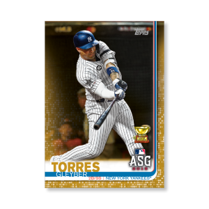 Gleyber Torres 2019 Topps Baseball Update Series MLB All Stars Poster Gold Ed. # to 1- artbble-pos-19tbus-1664-gold-s